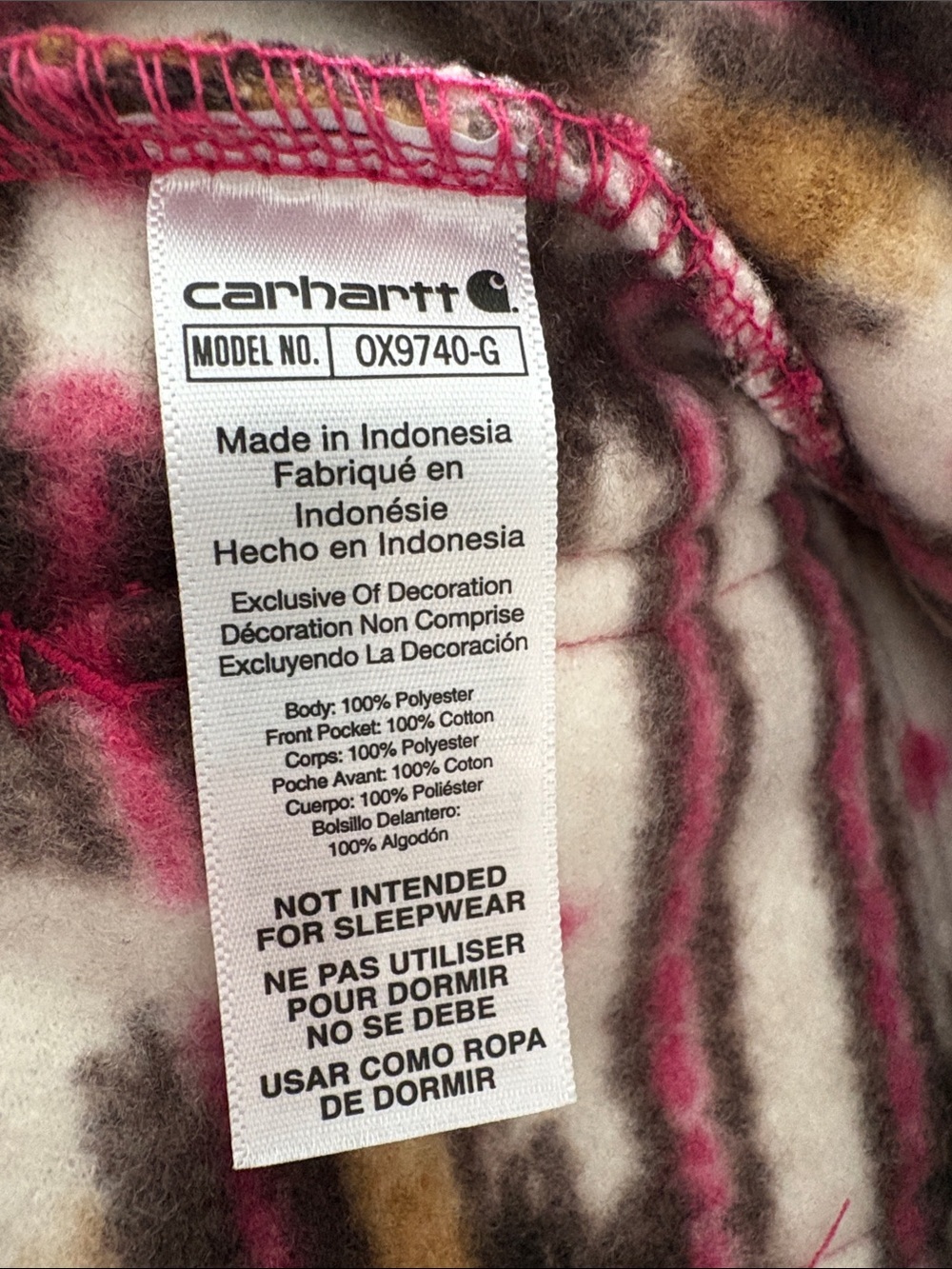 Carhartt fleece onesie 24 months - Picture 6 of 6